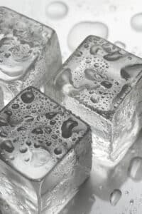 Arrangement of ice cubes, illustrating a Whirlpool refrigerator ice maker diagnosis