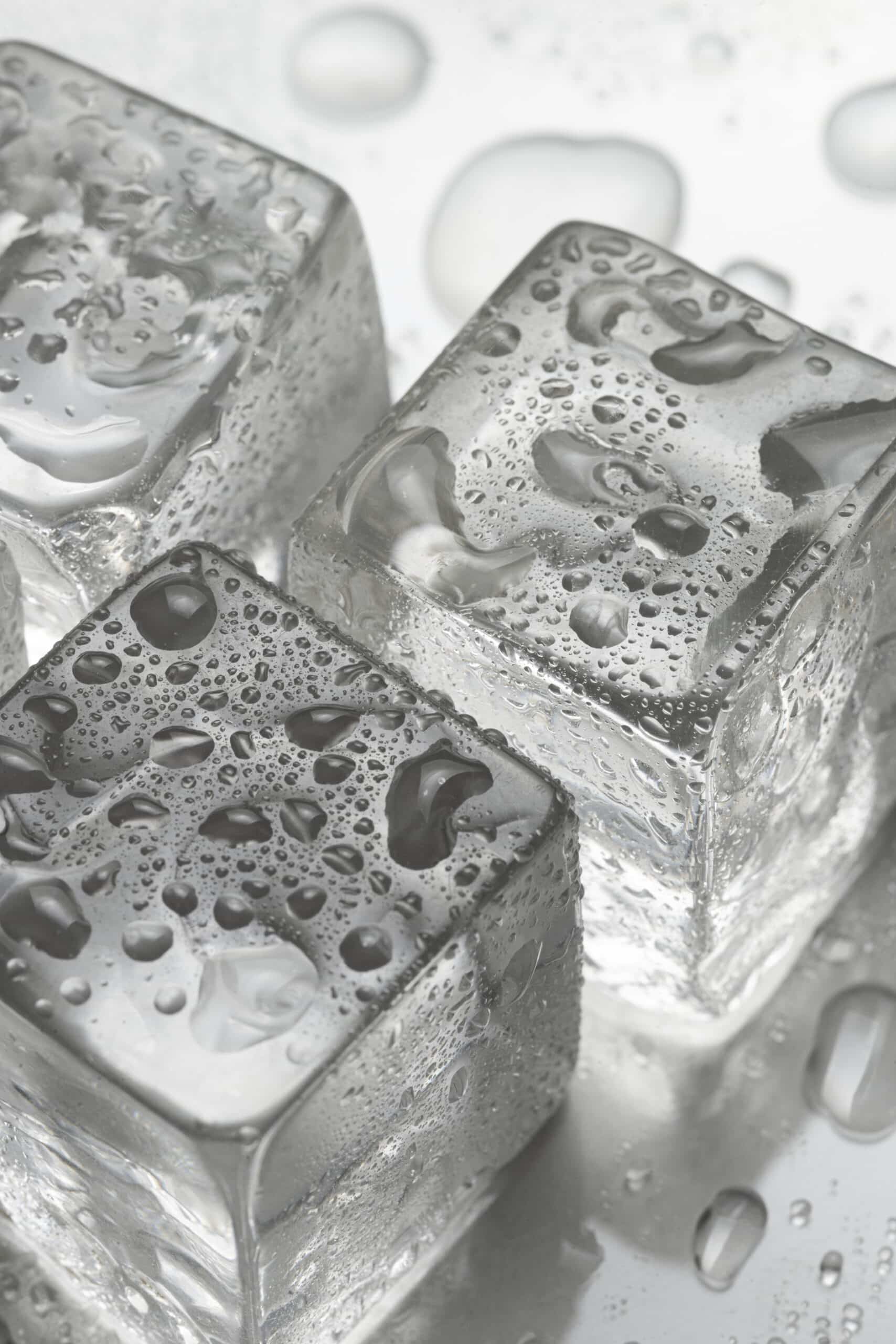 Arrangement of ice cubes, illustrating a Whirlpool refrigerator ice maker diagnosis