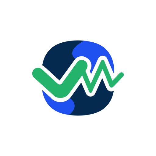 Badge DiagnosFix, symbole diagnostic bleu et vert