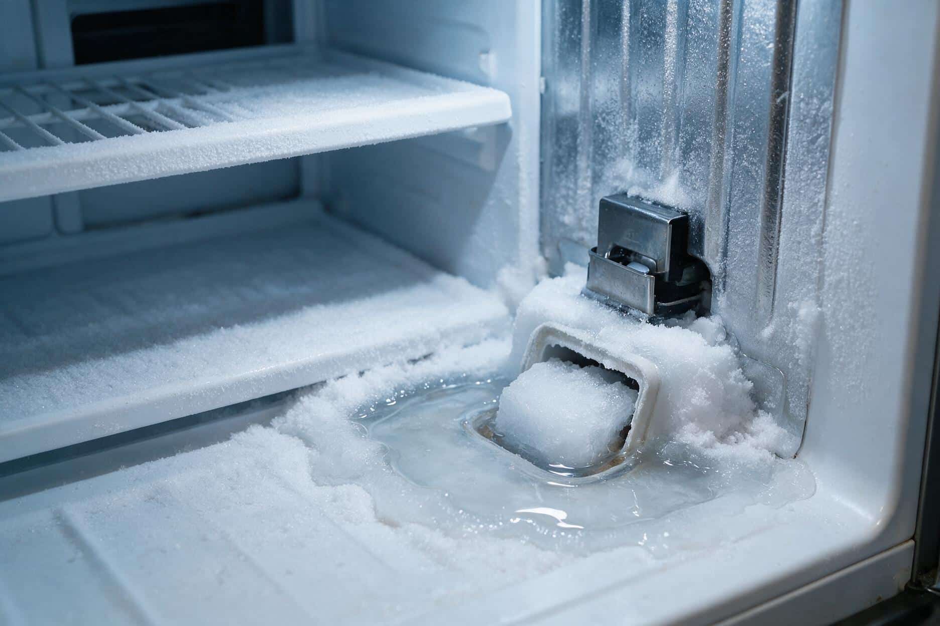 Samsung Refrigerator Leaking Water: Frozen Defrost Drain & Ice Maker Overflow